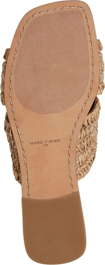 Marc Fisher Ltd Women's Narda Square Toe Flat Sandals - Image 5