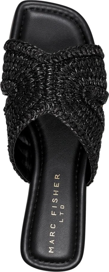 Marc Fisher Ltd Women's Narda Square Toe Flat Sandals - Image 8