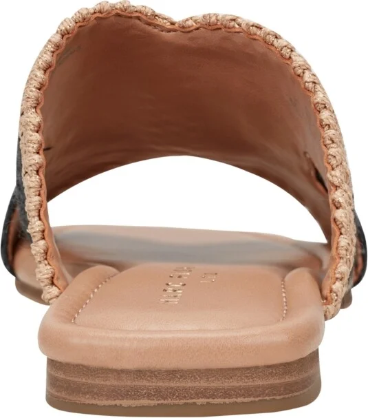 Marc Fisher Ltd Women's Nashie Slip On Square Toe Flat Sandals - Pink/Dark Natural - Image 7