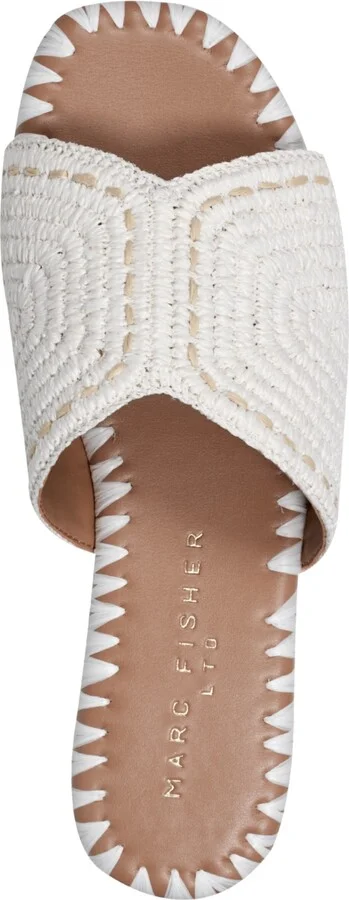 Marc Fisher Ltd Women's Nottie Woven Flat Slide Sandals - Image 4