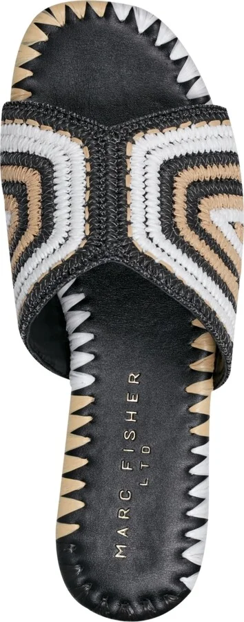 Marc Fisher Ltd Women's Nottie Woven Flat Slide Sandals - Image 8
