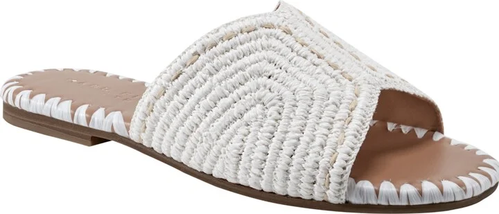 Marc Fisher Ltd Women's Nottie Woven Flat Slide Sandals