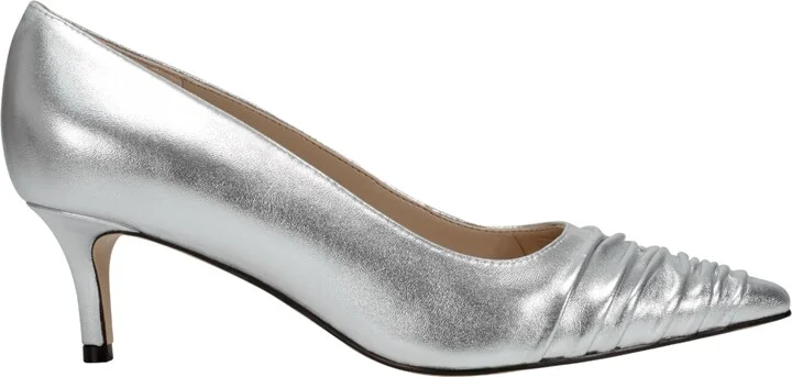 Marc Fisher Ltd Women's Paria Ruched Kitten Heel Pumps - Image 10