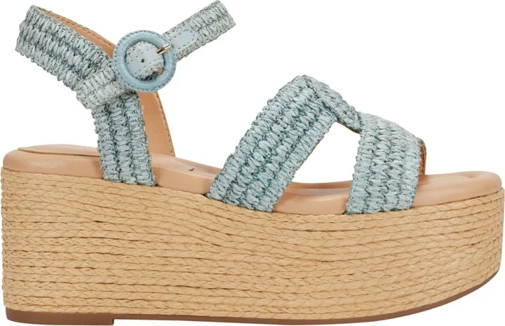 Marc Fisher Ltd Women's Payley Woven High Platform Wedge Sandals - Image 2