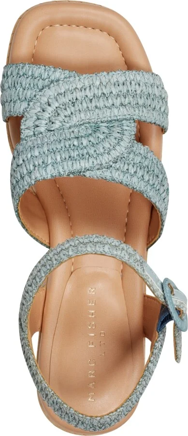 Marc Fisher Ltd Women's Payley Woven High Platform Wedge Sandals - Image 4