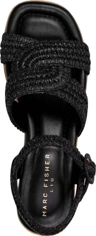 Marc Fisher Ltd Women's Payley Woven High Platform Wedge Sandals - Image 9