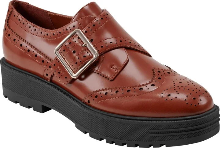 Marc Fisher Ltd Women's Remona Buckle Wingtip Oxford Shoes