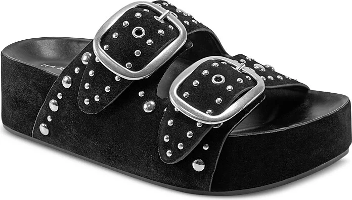 Marc Fisher Ltd. Women's Sayge Double Studded Strap Platform Sandals