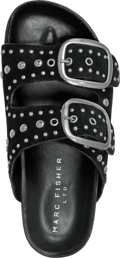 Marc Fisher Ltd Women's Sayge Studded Double Band Flatform Sandals - Image 8