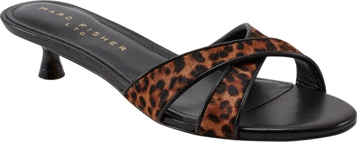 Marc Fisher Ltd Women's Tracey Crisscross Kitten Heel Sandals