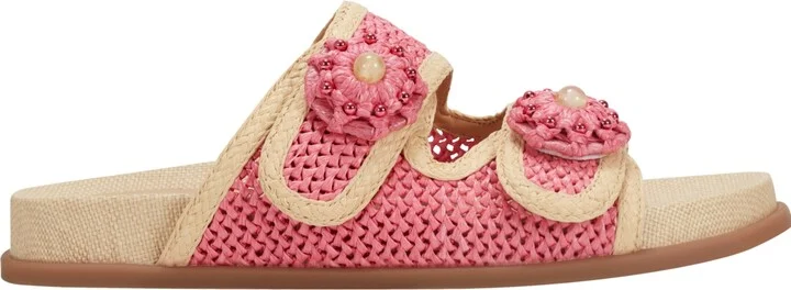 Marc Fisher Ltd Women's Valena Woven Double Strap Flat Sandals - Image 6