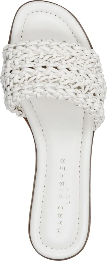 Marc Fisher Ltd Women's Vickee Woven Flat Slide Sandals - Image 4
