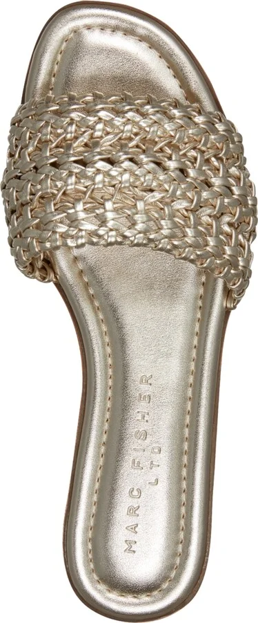 Marc Fisher Ltd Women's Vickee Woven Flat Slide Sandals - Image 9