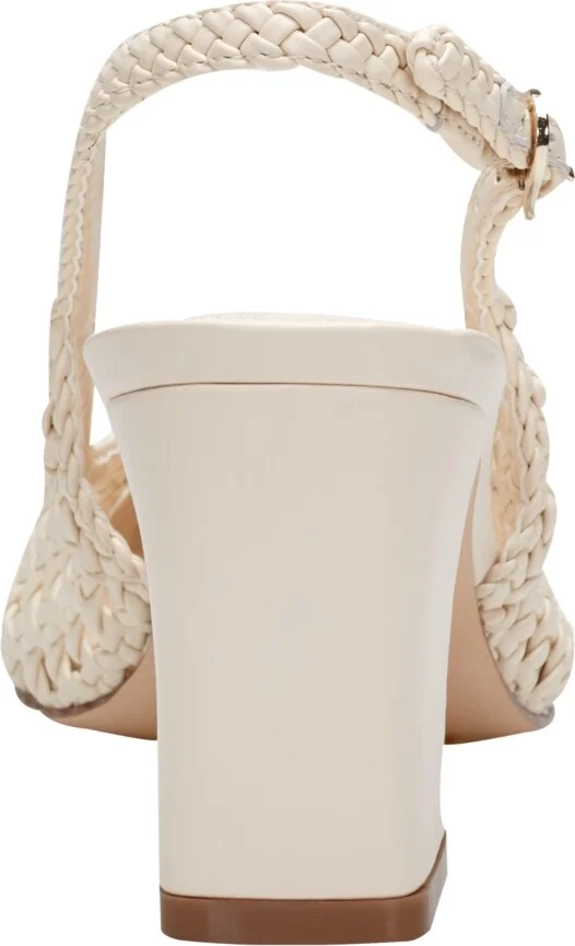 Marc Fisher Ltd Women's Zaiden Woven Block Heel Slingback Pumps - Image 3