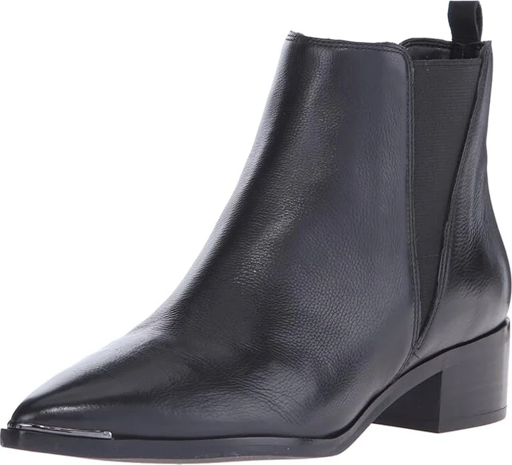 Marc Fisher LTD Yale Women's Dress Pull-on Boots Black Leather : 5 M, Leather/Synthetic - Image 2