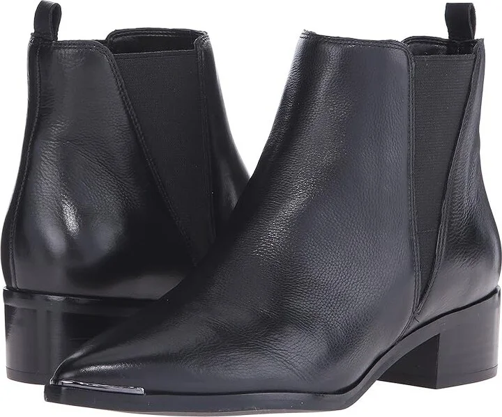 Marc Fisher LTD Yale Women's Dress Pull-on Boots Black Leather : 5 M, Leather/Synthetic