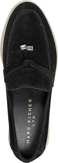Marc Fisher LTD Yanelli Women's Flat Shoes Black Suede : 7.5 M - Image 2