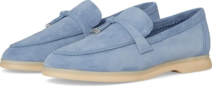 Marc Fisher LTD Yanelli Women's Flat Shoes Blue Suede : 11 M