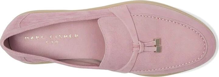 Marc Fisher LTD Yanelli Women's Flat Shoes Light Pink Suede : 10 M - Image 2