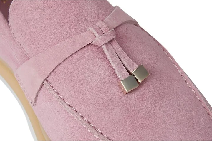 Marc Fisher LTD Yanelli Women's Flat Shoes Light Pink Suede : 10 M - Image 7