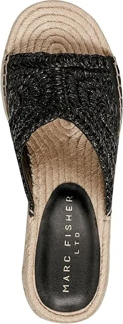 Marc Fisher LTD Zakki Women's Sandals Black : 7.5 M, Leather/Rubber - Image 2