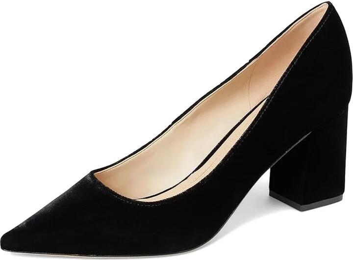 Marc Fisher LTD Zala High Women's Heels Black Velvet : 5.5 M, Leather/Synthetic - Image 5
