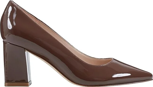 Marc Fisher LTD Zala High Women's Heels Dark Brown Patent Leather : 7.5 M, Leather/Synthetic - Image 6
