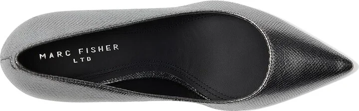 Marc Fisher LTD Zala High Women's Heels Pewter Snake Leather : 5.5 M, Leather/Synthetic - Image 2