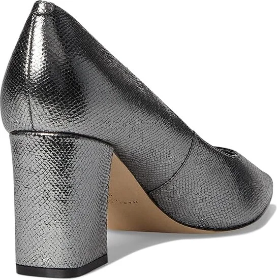 Marc Fisher LTD Zala High Women's Heels Pewter Snake Leather : 5.5 M, Leather/Synthetic - Image 4