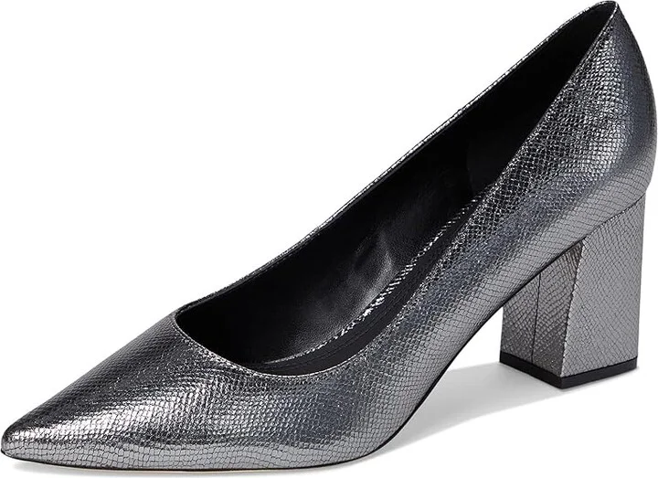 Marc Fisher LTD Zala High Women's Heels Pewter Snake Leather : 5.5 M, Leather/Synthetic - Image 5