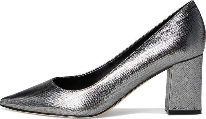 Marc Fisher LTD Zala High Women's Heels Pewter Snake Leather : 5.5 M, Leather/Synthetic - Image 6