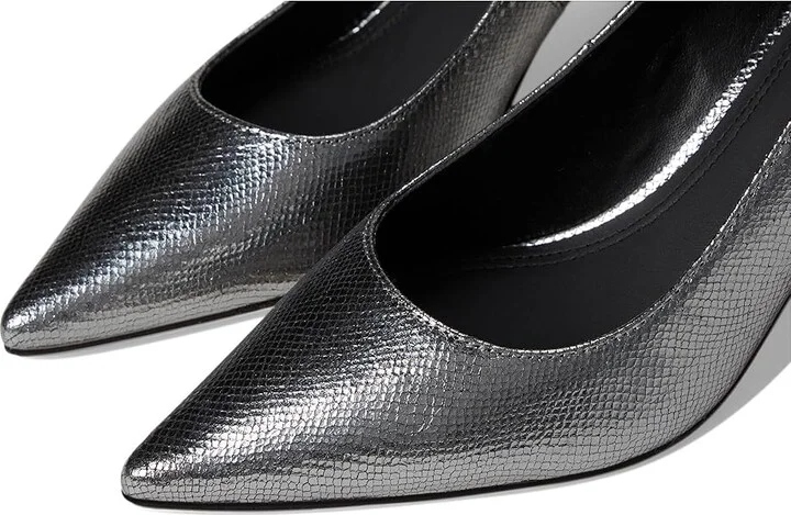 Marc Fisher LTD Zala High Women's Heels Pewter Snake Leather : 5.5 M, Leather/Synthetic - Image 7