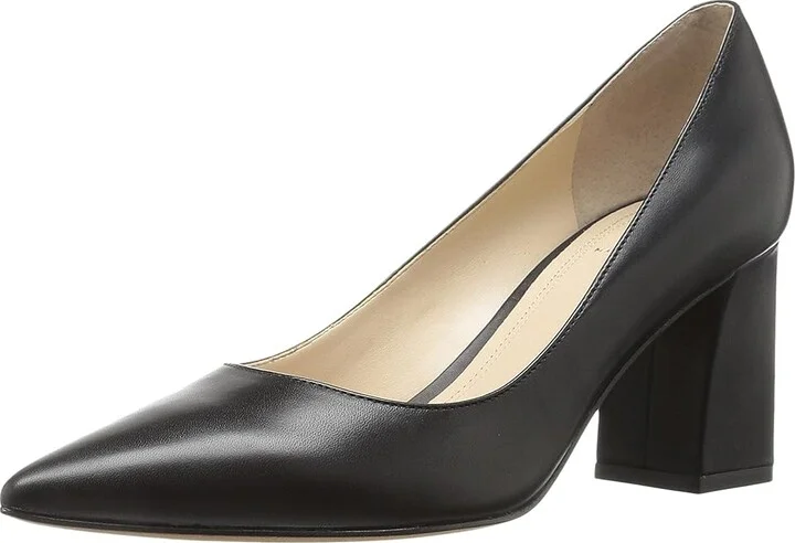 Marc Fisher LTD Zala Pump Women's Shoes Black Leather II : 5 M - Image 2