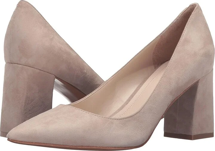 Marc Fisher LTD Zala Pump Women's Shoes Medium Natural Suede : 5.5 M