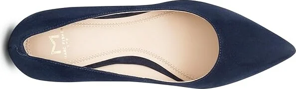 Marc Fisher LTD Zala Pump Women's Shoes Navy Suede : 5 M - Image 3