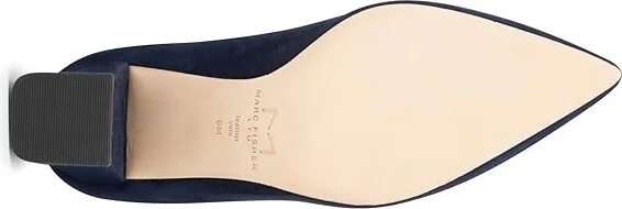 Marc Fisher LTD Zala Pump Women's Shoes Navy Suede : 5 M - Image 4