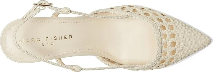 Marc Fisher LTD Zunnie Women's Shoes Cream Leather : 8.5 M - Image 2