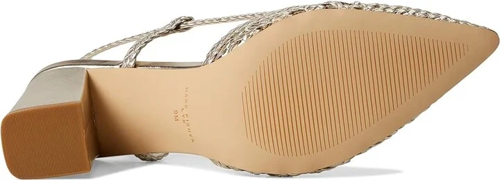 Marc Fisher LTD Zunnie Women's Shoes Gold Leather : 7.5 M - Image 3