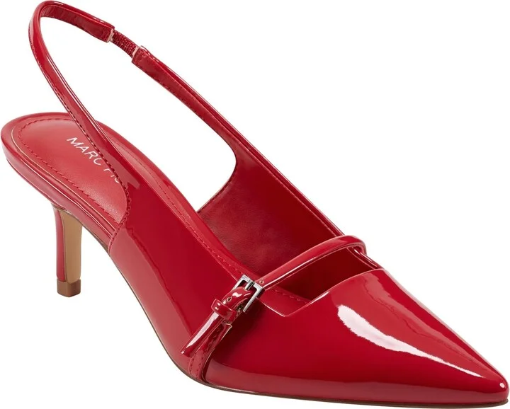 Red Patent- Faux Patent Leather