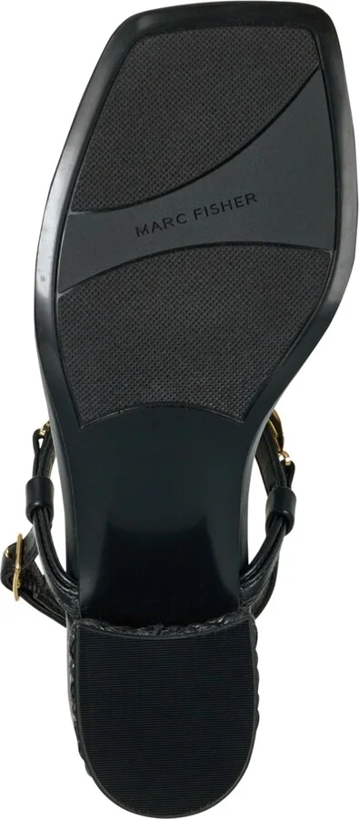 Marc Fisher Women's Caylie Embellished T-Strap Block Heel Sandals - Image 5