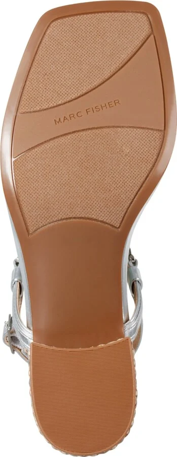 Marc Fisher Women's Caylie Embellished T-Strap Block Heel Sandals - Image 9