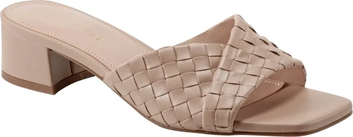 Marc Fisher Women's Coven Woven Slip-On Block Heel Sandals