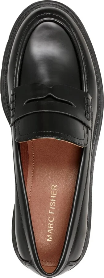 Marc Fisher Women's Cube Lug Sole Penny Loafers - Image 4