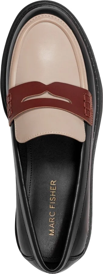 Marc Fisher Women's Cube Lug Sole Penny Loafers - Image 9