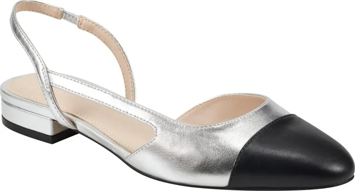 Marc Fisher Women's Dela Closed Toe Slingbacks Dress Flats