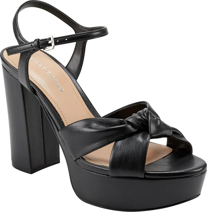 Marc Fisher Women's Deren High Block Heel Platform Sandals