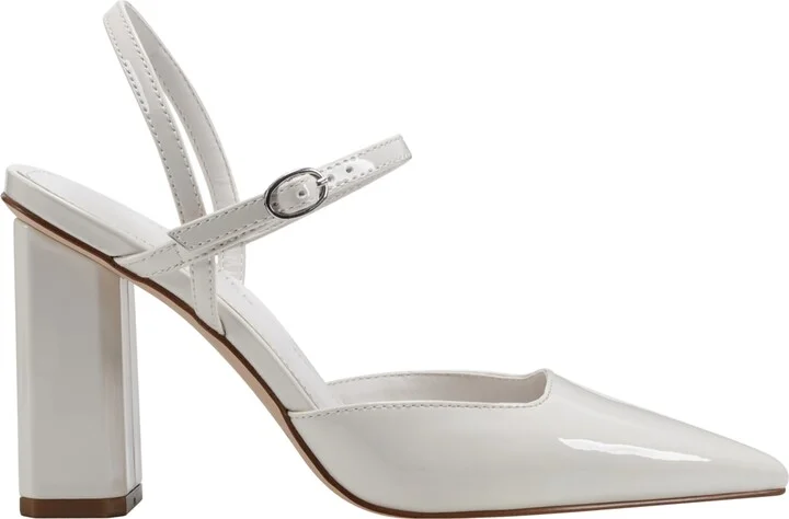 Marc Fisher Women's Doster Block Heel Pointy Toe Dress Pumps - Image 2