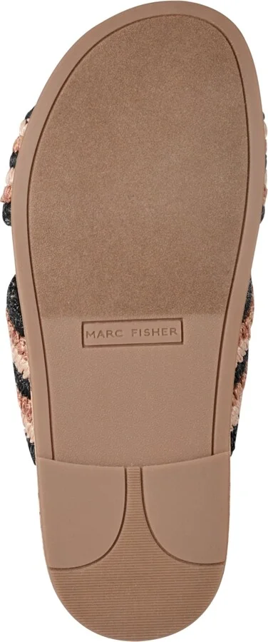 Marc Fisher Women's Erim Woven Slip-On Flatform Sandals - Black/Brown Multi - Image 5