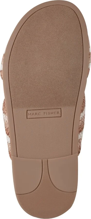 Marc Fisher Women's Erim Woven Slip-On Flatform Sandals - Black/Brown Multi - Image 9
