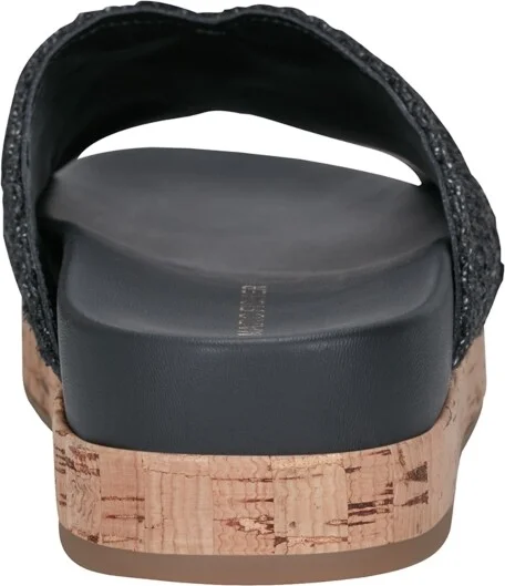 Marc Fisher Women's Erim Woven Slip-On Flatform Sandals - Black/Brown Multi - Image 11